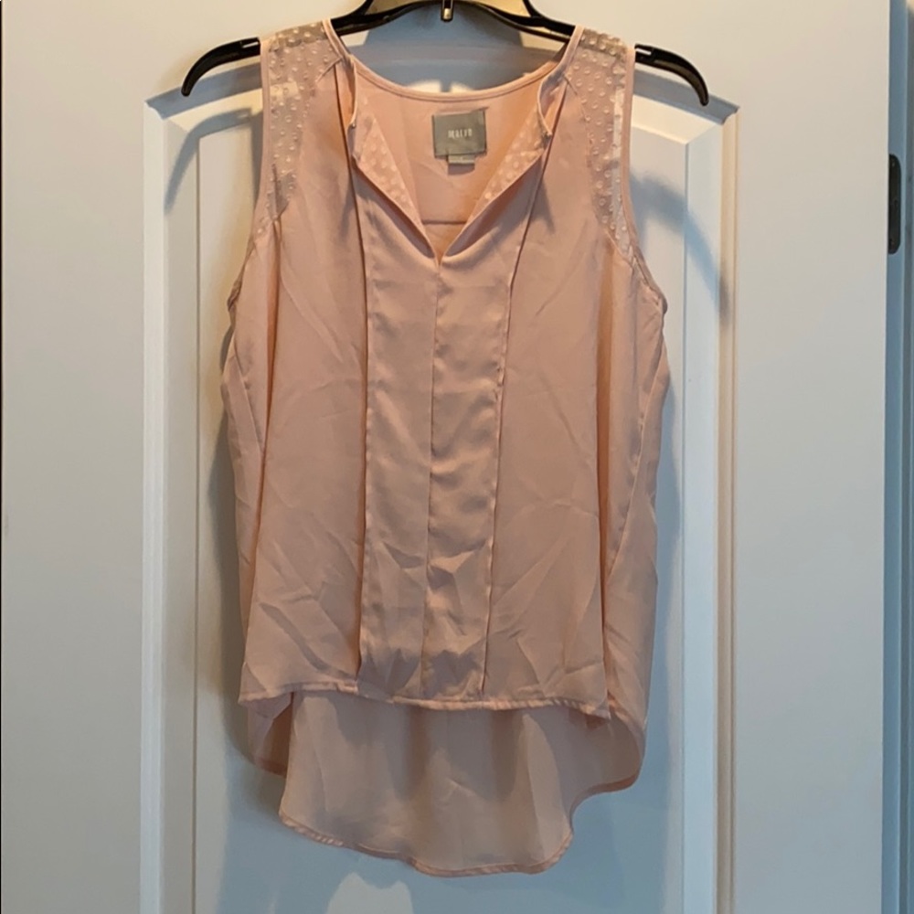 Anthropologie Maeve pink shell Tank size 0